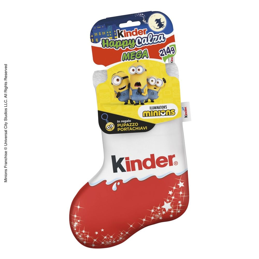 Kinder Happy Calza Mega illumination's minions 7 pezzi 214 g