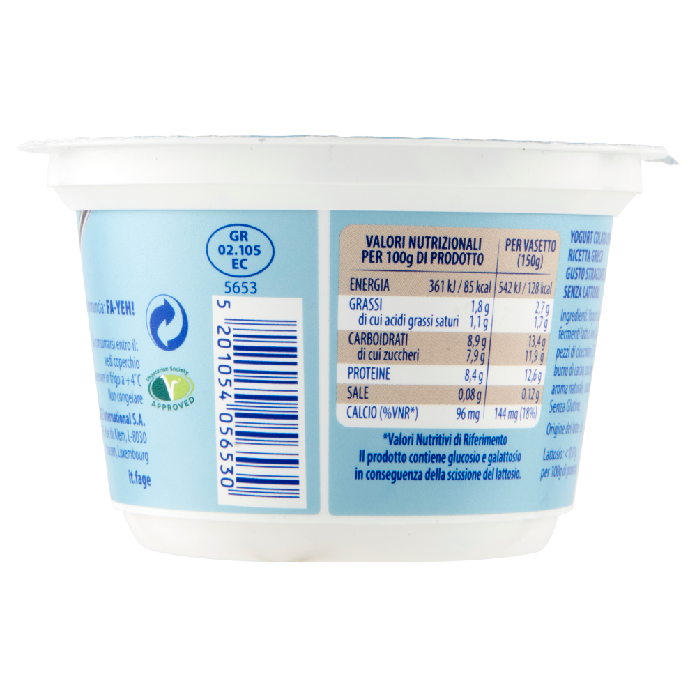 Fage BeFree Senza Lattosio Stracciatella 150 g