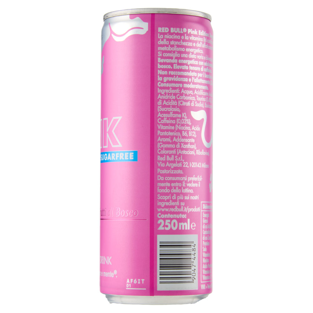 Red Bull Energy Drink, Gusto Frutti di Bosco, Senza Zuccheri, 250 ml