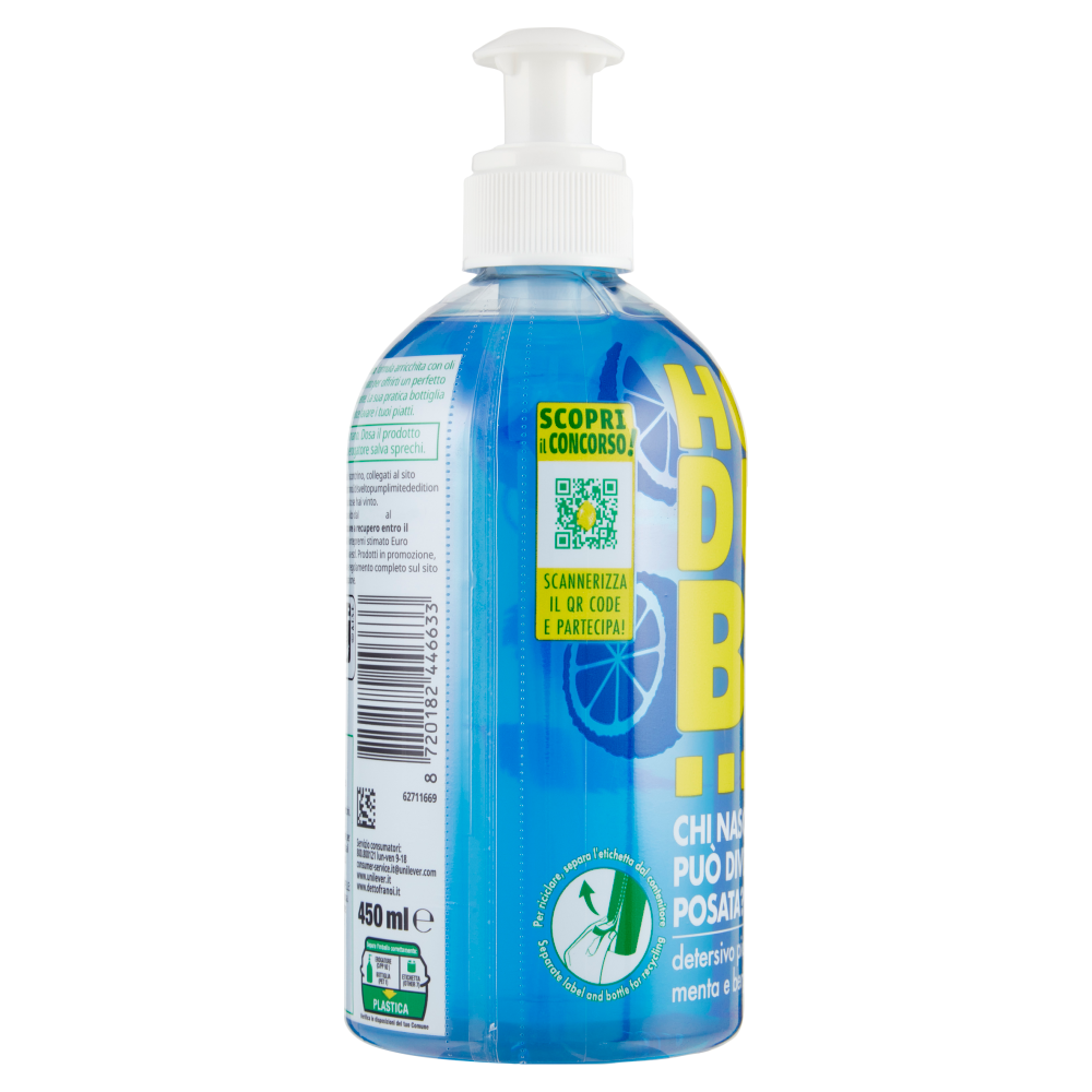 Svelto detersivo piatti menta e bergamotto 450 ml