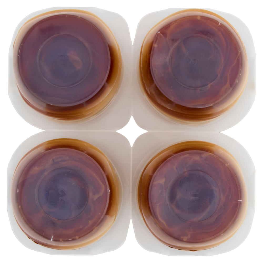 DANETTE, budino gusto caramello, fresco dessert, Senza Conservanti, Senza Glutine, 4x125g