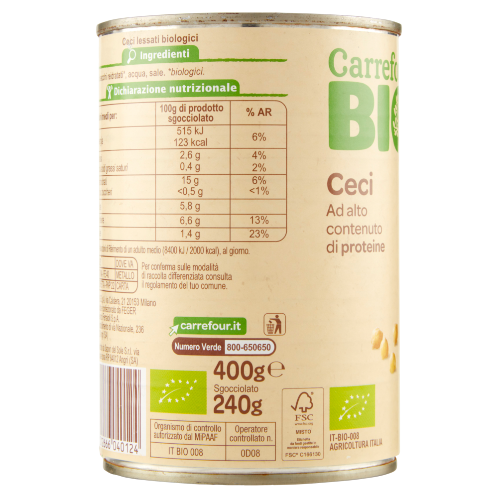 Carrefour Bio Ceci 400 g