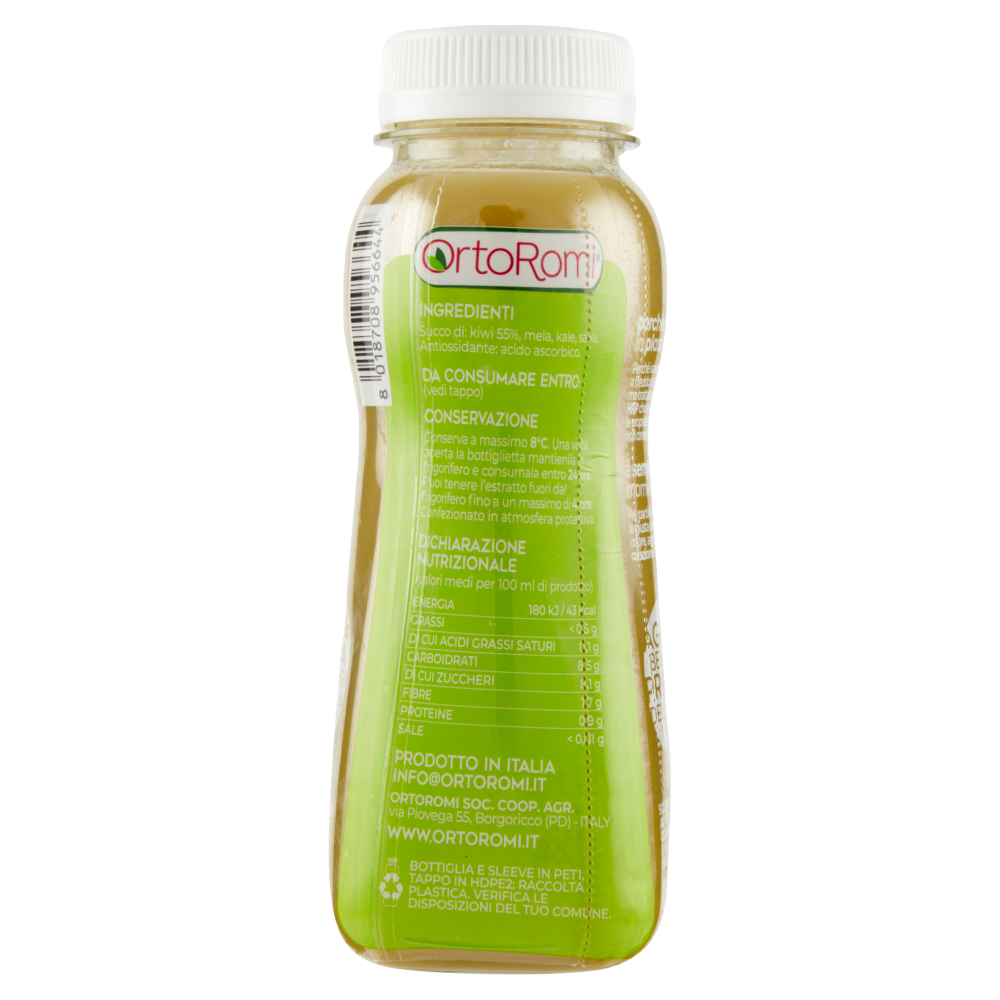 OrtoRomi Estratto di Kiwi kale, salvia e mela 250 ml
