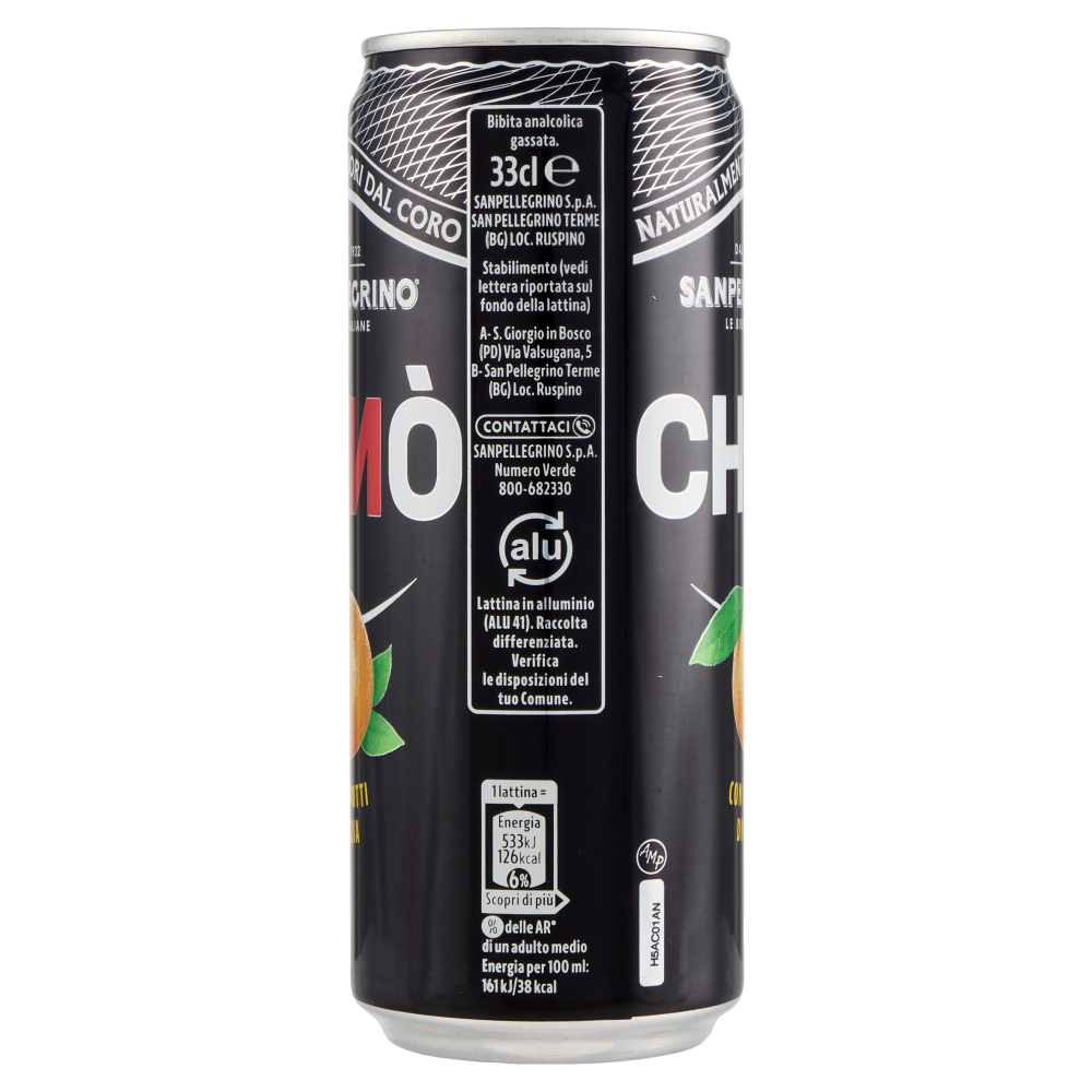 BIBITE SANPELLEGRINO, Bevanda Gassata, Chinò, Lattina -  330ml
