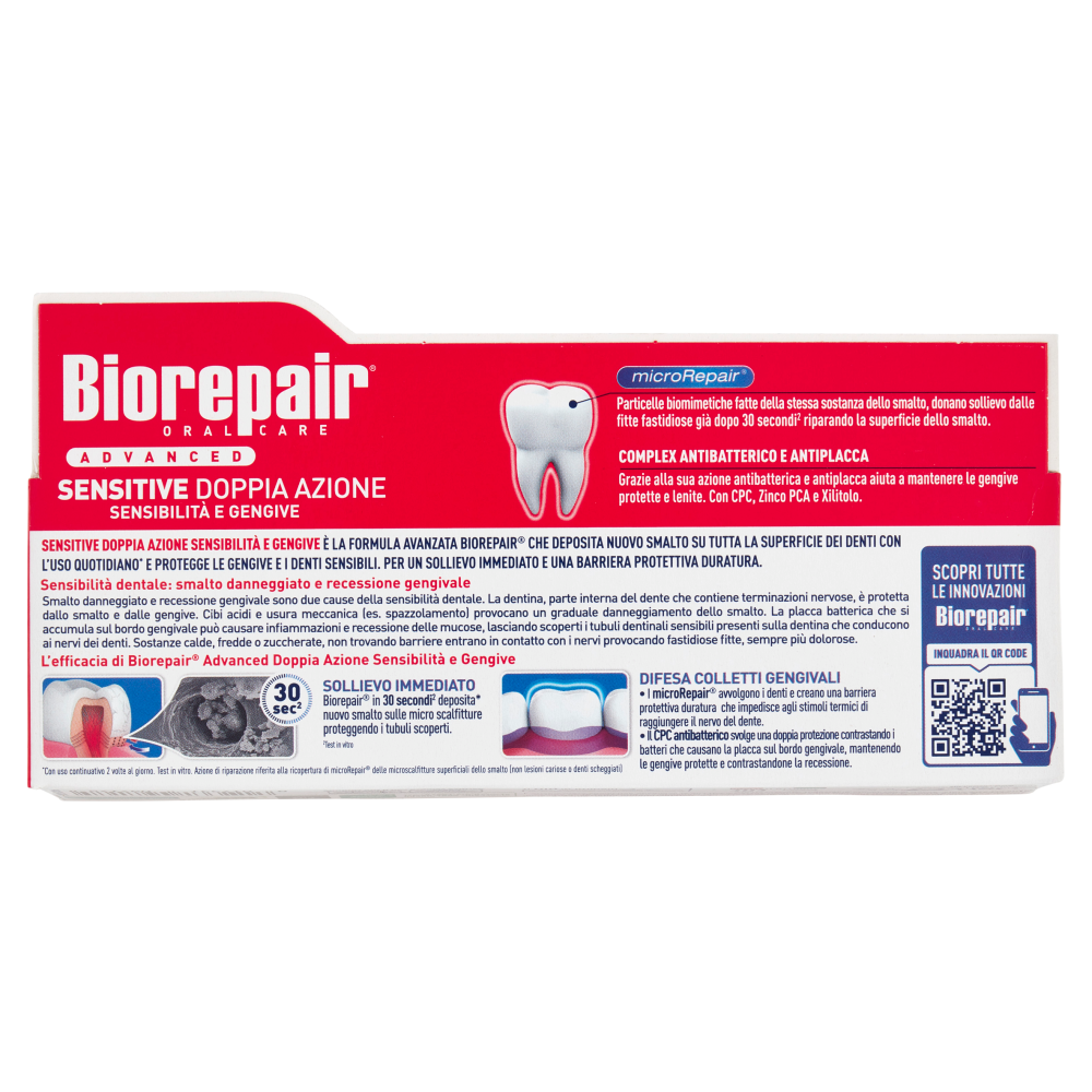 Biorepair Advanced Sensitive Doppia Azione Sensibilità e Gengive