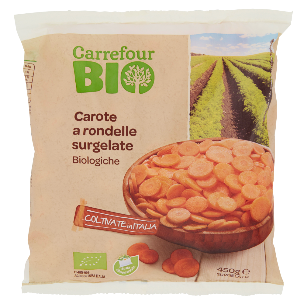 Carrefour Bio Carote a rondelle surgelate Biologiche 450 g