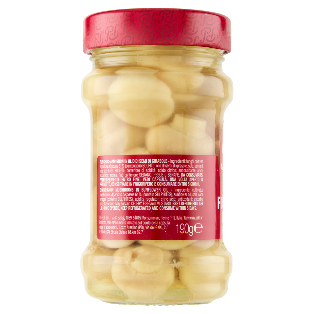 Polli Funghetti Interi Sottolio 190 g