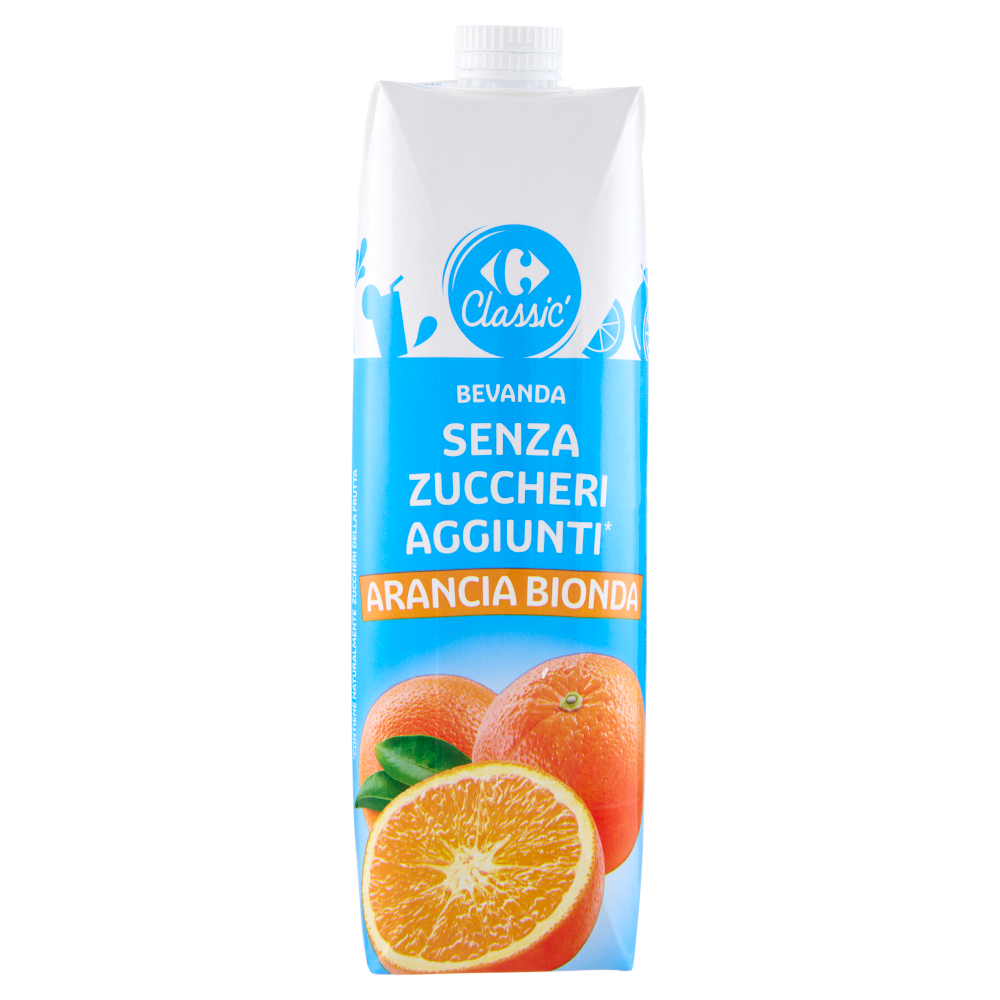 Carrefour Classic Bevanda Senza Zuccheri Aggiunti* Arancia Bionda 1 L