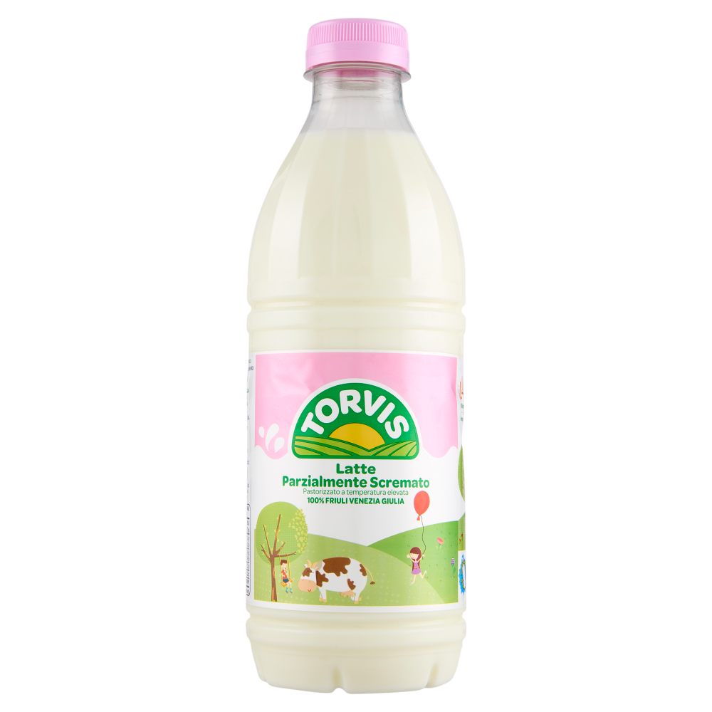 Torvis Latte Parzialmente Scremato Pastorizzato a temperatura elevata 1000 ml