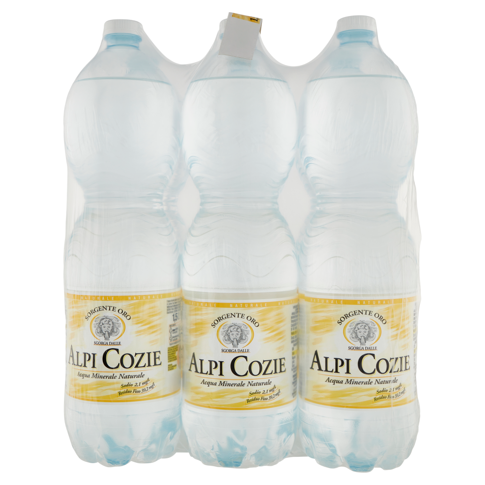 Alpi Cozie Sorgente Oro Naturale 6 x 1,5 L