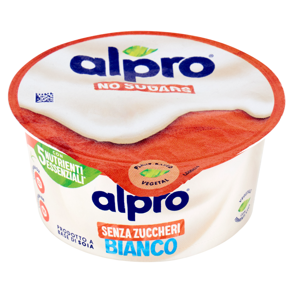 ALPRO Alternativa Vegetale allo Yogurt, Gusto Naturale, Senza Lattosio, Senza Zuccheri, 135g