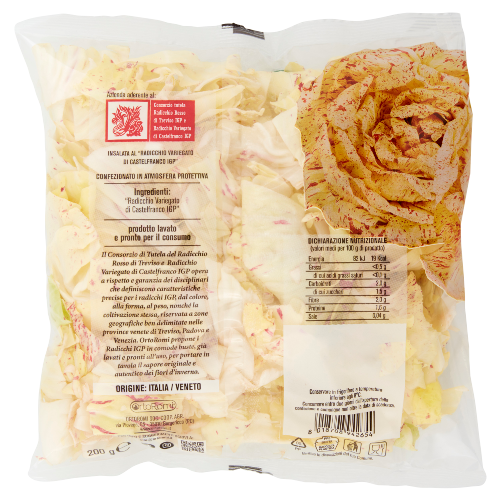 OrtoRomi Insalata al "Radicchio Variegato di Castelfranco IGP" 200 g