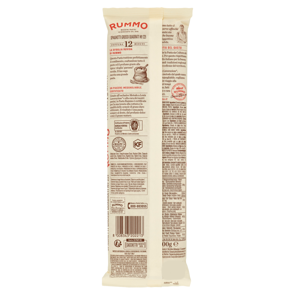 Rummo Spaghetti Grossi Quadrati N° 221 500 g