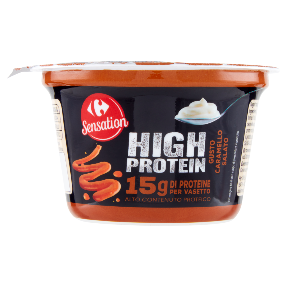 Carrefour Sensation High Protein Gusto Caramello Salato 160 g