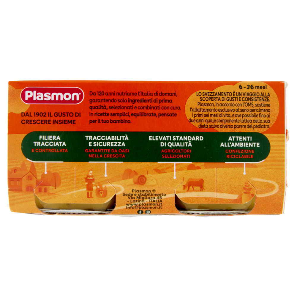 Plasmon Omogeneizzato Piselli e Zucchine 2 x 80 g