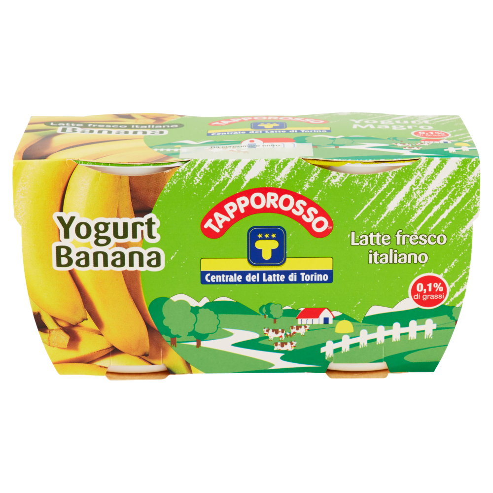 Centrale del Latte di Torino Tapporosso Yogurt Magro Banana 2 x 125 g