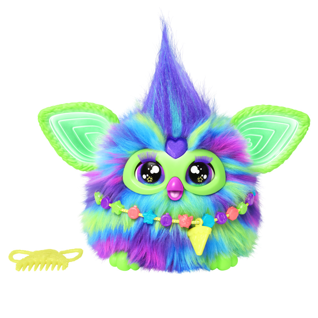 Furby Aurora Furborealis, si illumina al buio, giocattolo di peluche interattivo