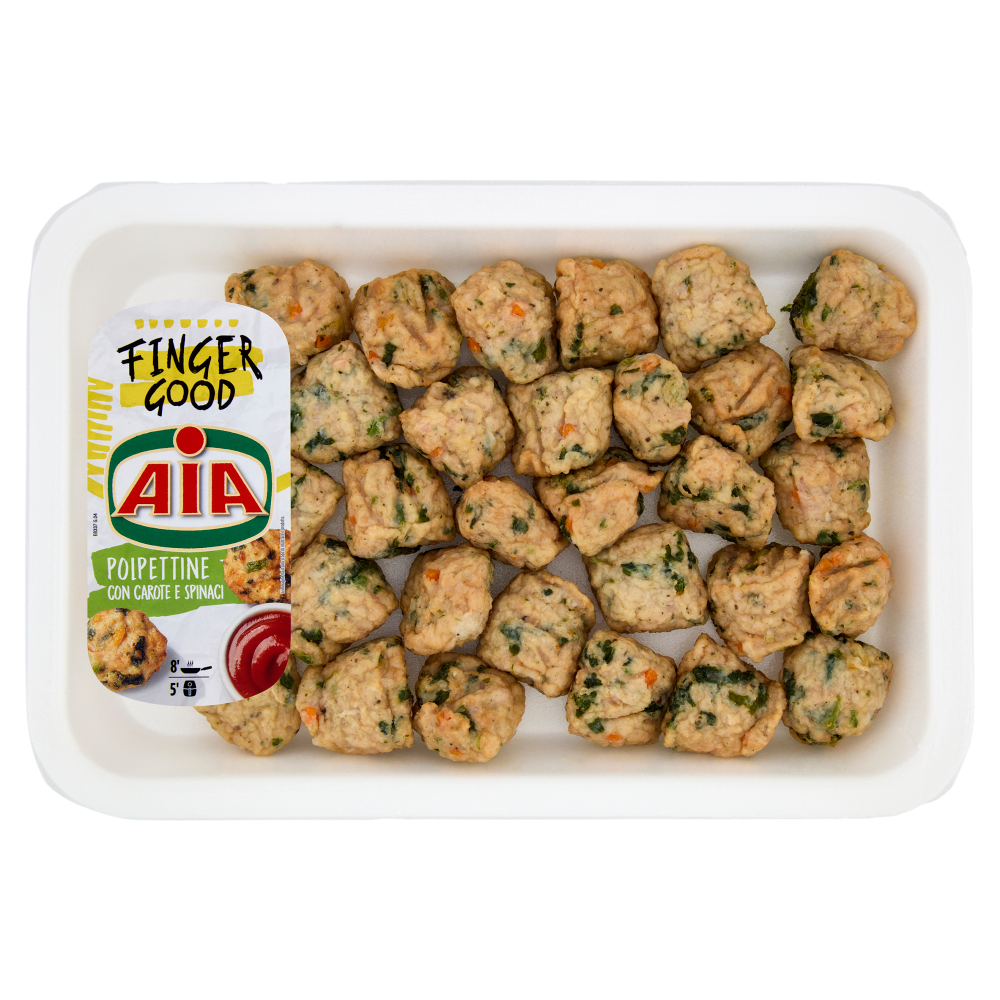 Aia Finger Good Polpettine con Carote e Spinaci 0,370 kg