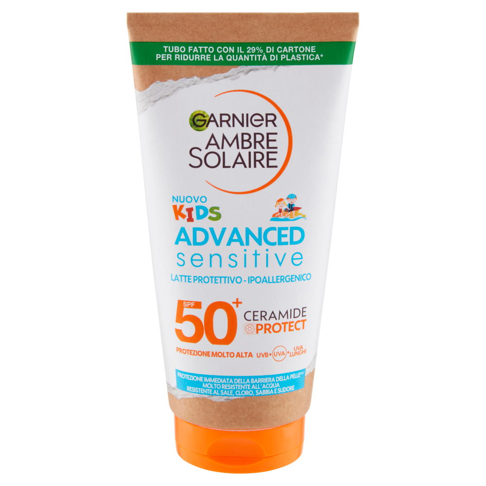 Garnier Ambre Solaire Advanced Sensitive Kids Latte Ceramide Protect IP50+ 175 ml
