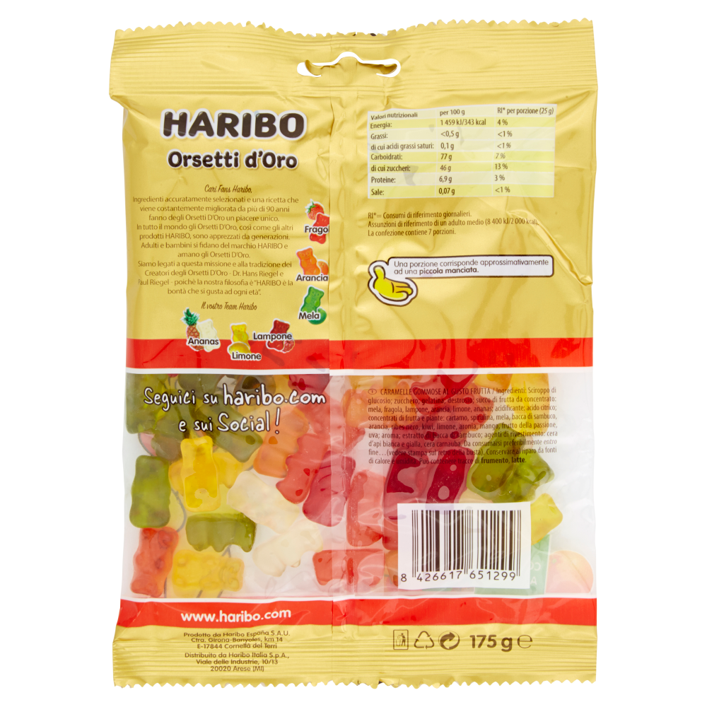 Haribo Orsetti d'Oro 175 g