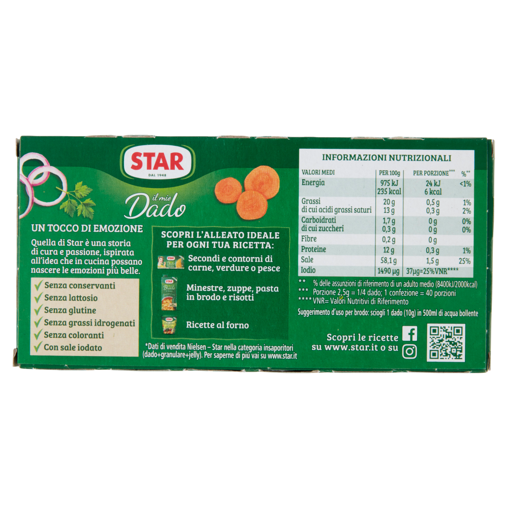 Star il mio Dado Classico 10 Dadi 100 g