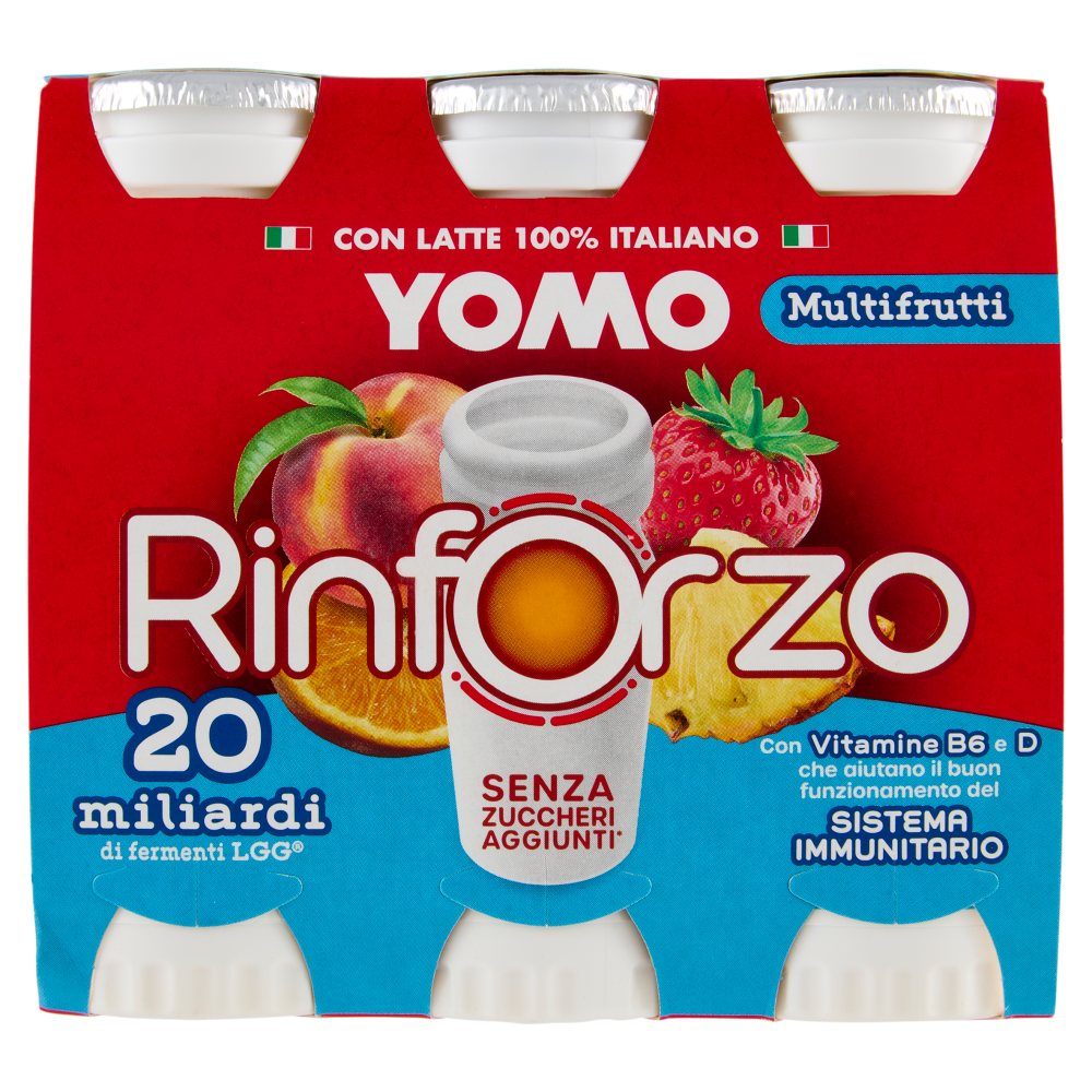 Yomo Rinforzo MultifruttiSenza Zuccheri Aggiunti* 6 x 90 g