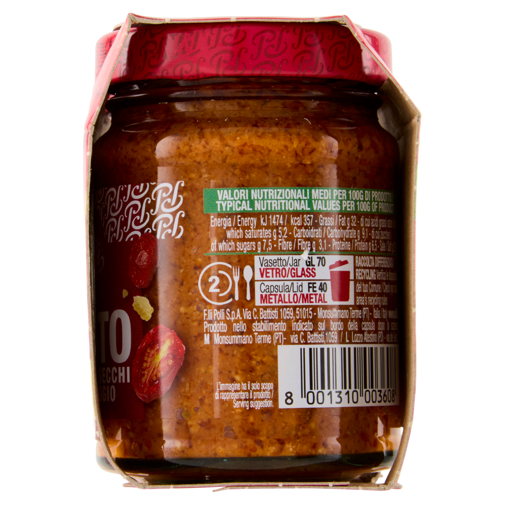 Polli Pesto Pomodori Secchi e Formaggio 2 x 90 g