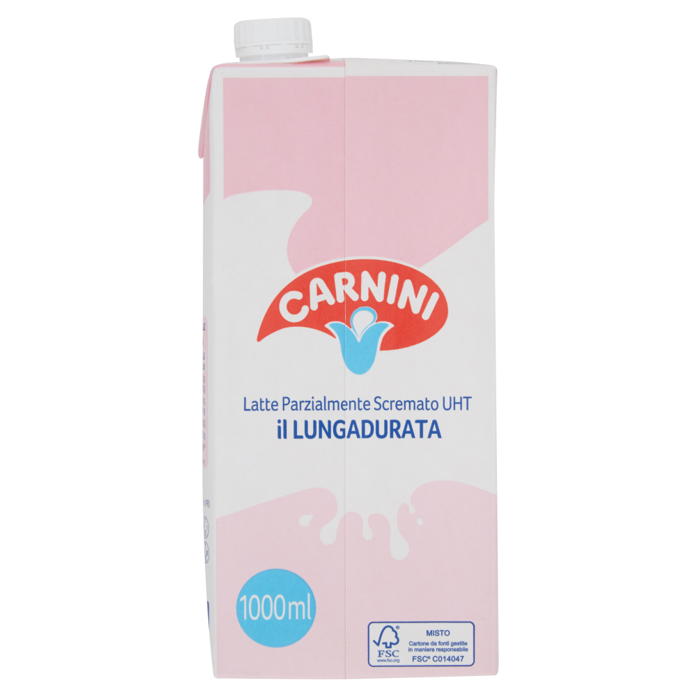 Carnini Latte Parzialmente Scremato UHT il Lungadurata 1000 ml