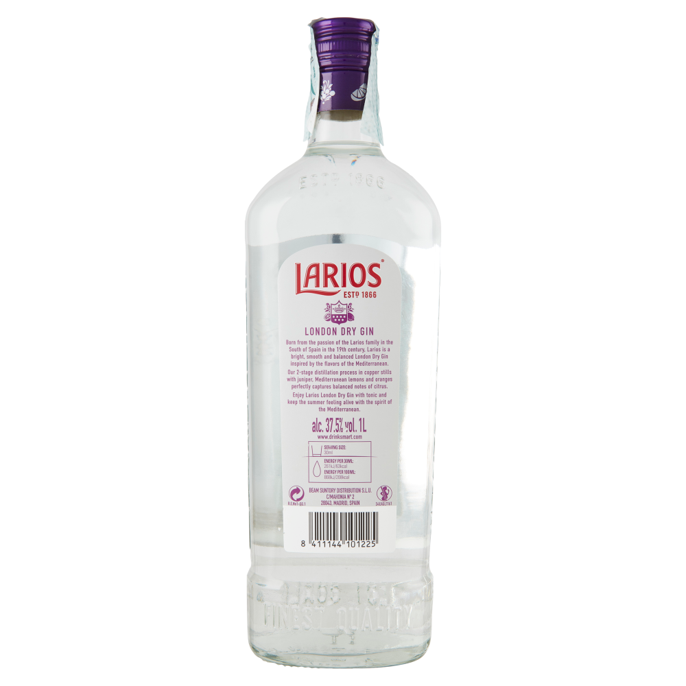 Larios Gin Mediterr&aacute;nea 1 L