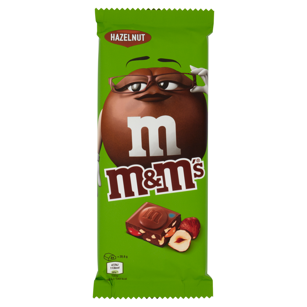 M&M's Tavoletta Hazelnut al Cioccolato con Nocciole 165 g