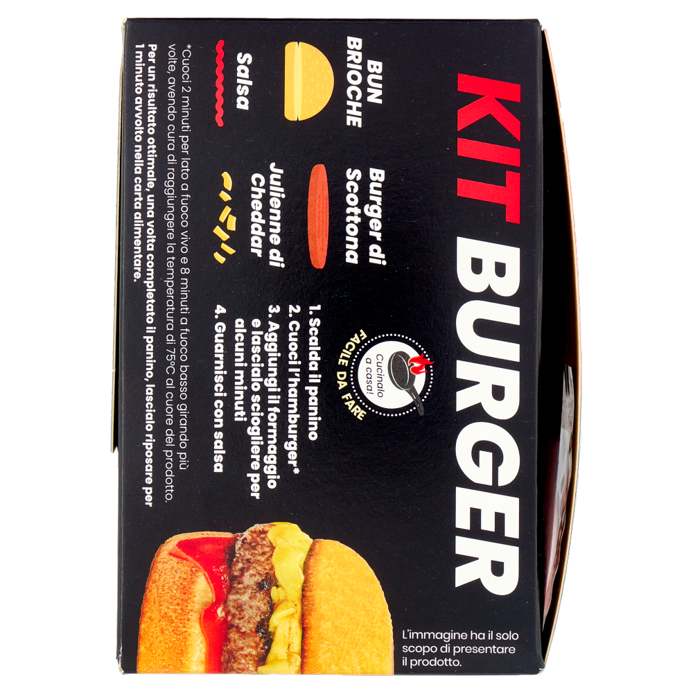 Jubatti BBQ Kit Burger con Carne Fresca di Scottona 252 g