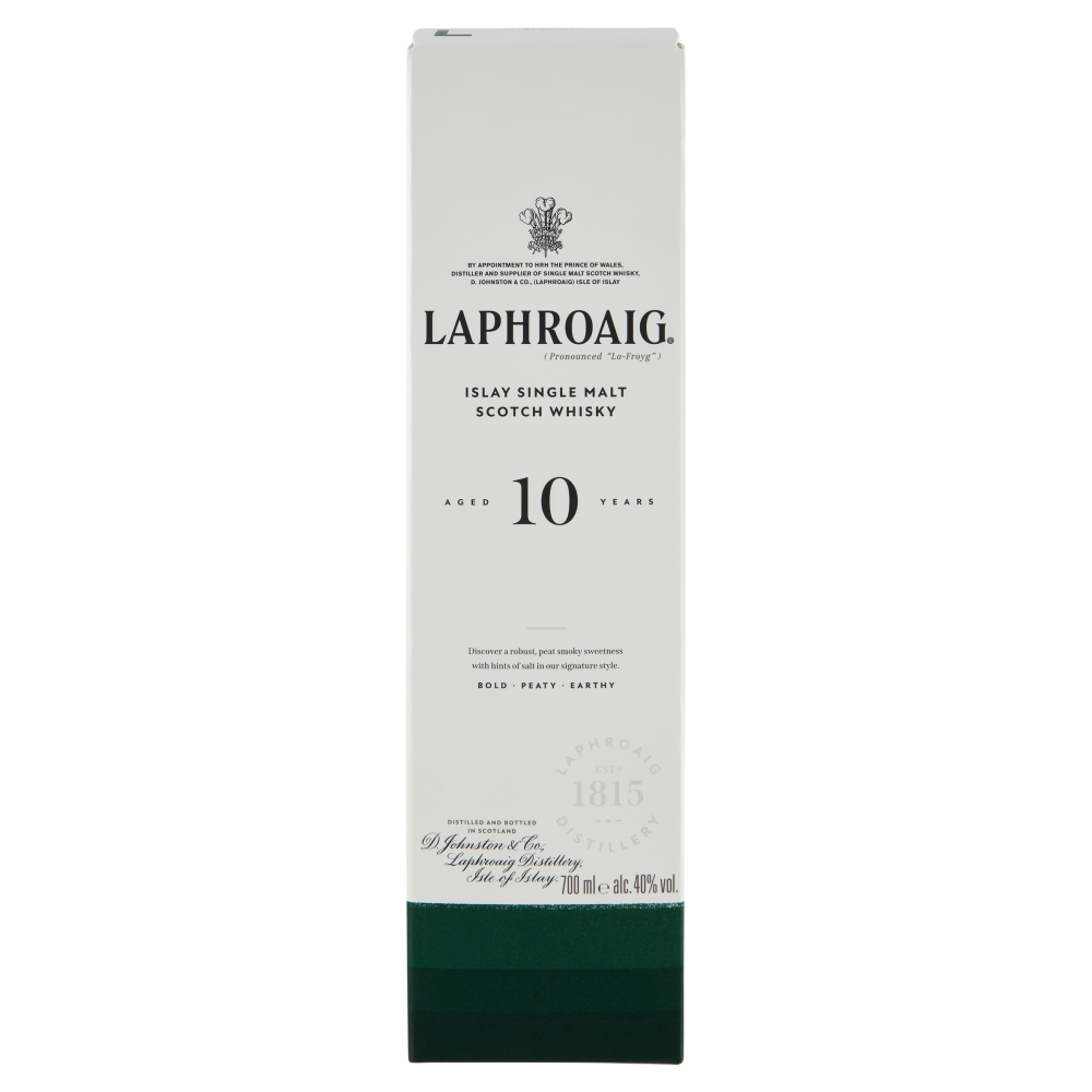 Laphroaig Aged 10 Years Islay Single Malt Scotch Whisky 700 ml