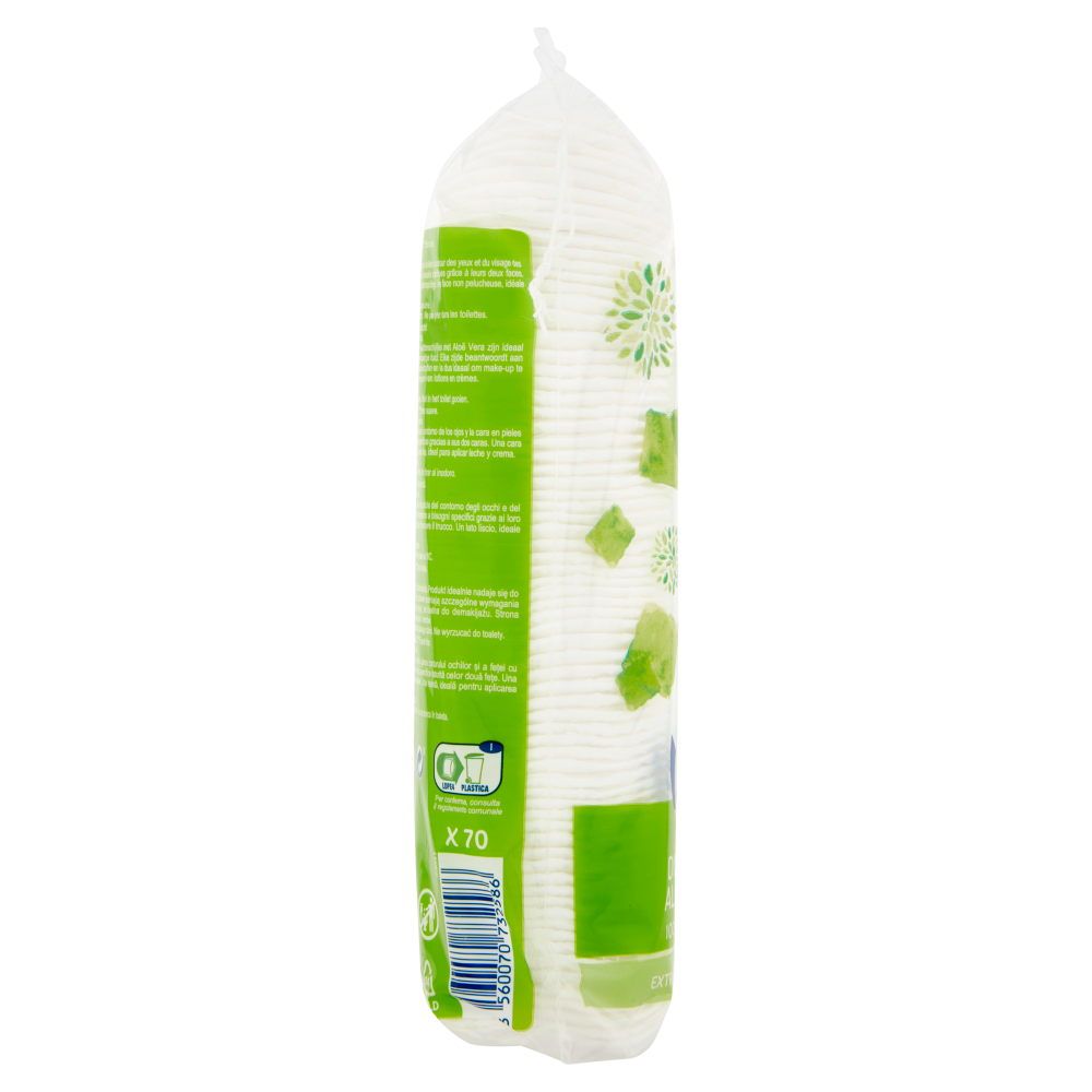 Carrefour Soft Disc* Duo Aloe Vera 100% Cotton** 70 pz