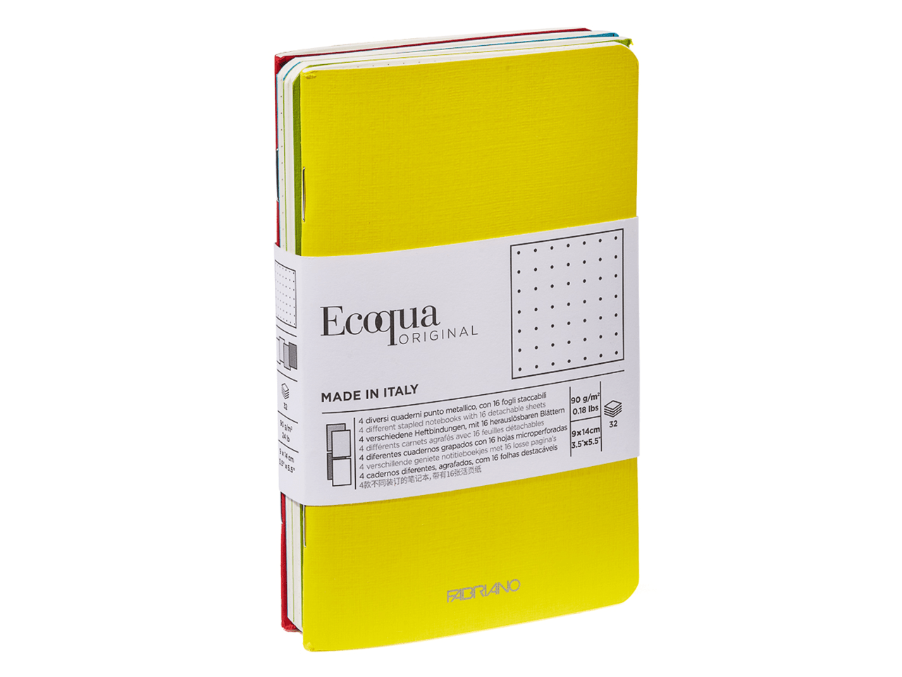 Fabriano Ecoqua Original quaderno per scrivere A4 40 fogli Viola