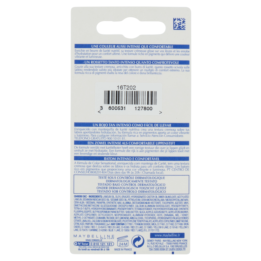 Maybelline New York Rossetto Color Sensational, Colore Intenso, 148 Summer Pink