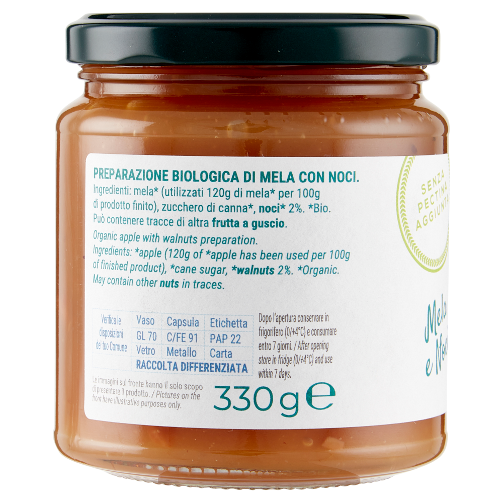Bio Più Mela e Noci 330 g