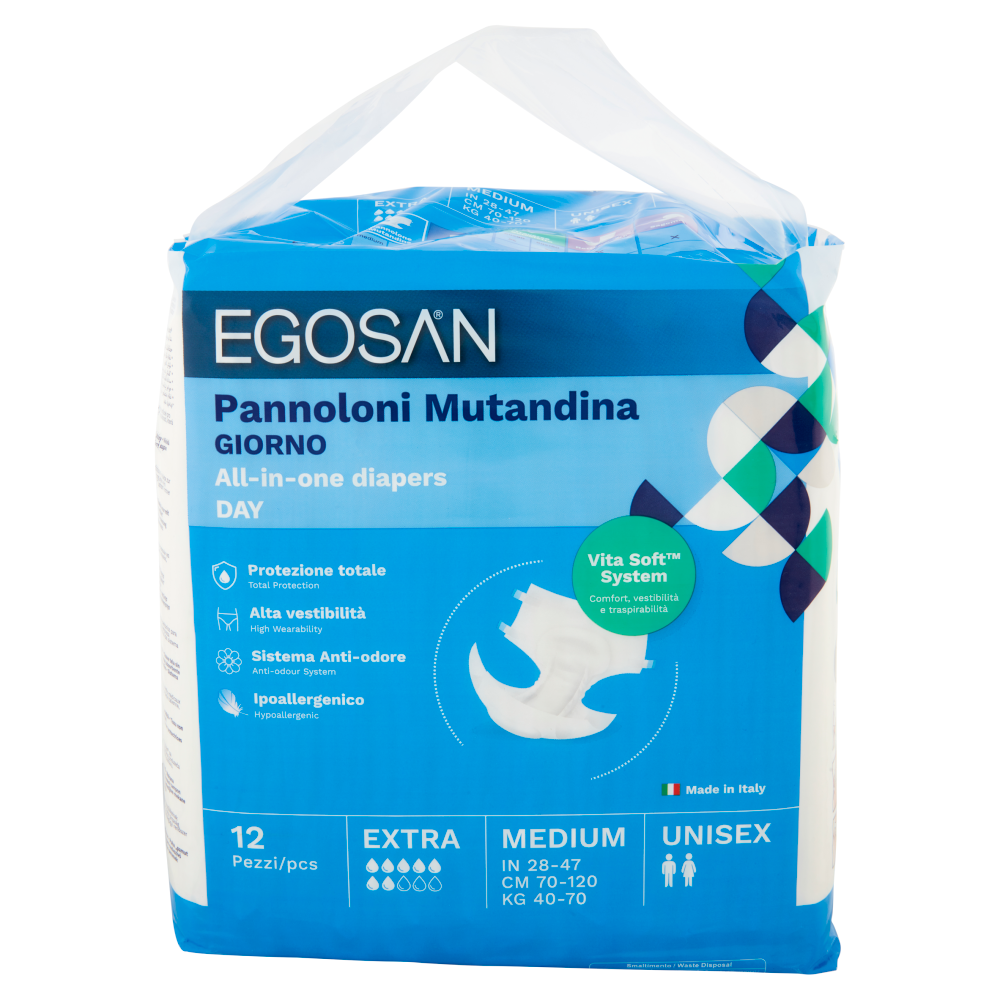 Egosan Pannoloni Mutandina Giorno Medium Unisex 12 pz