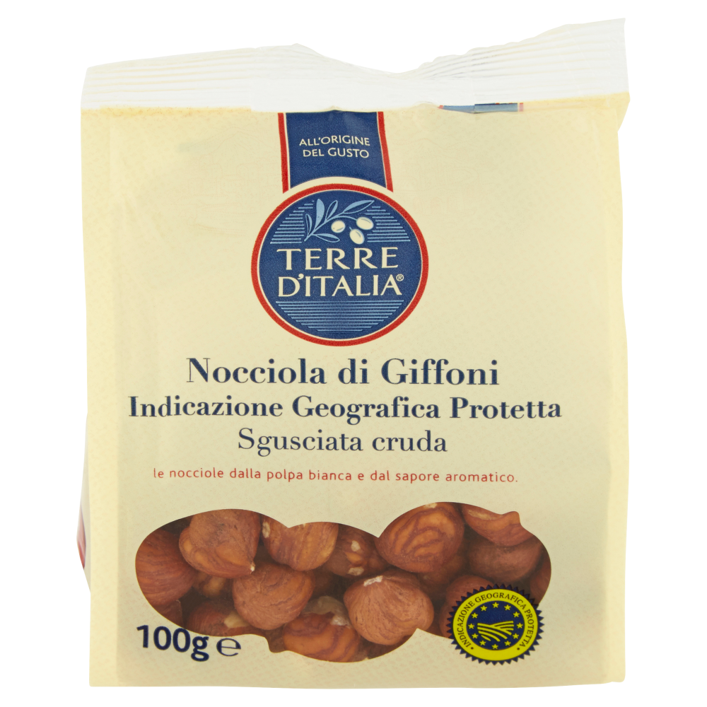 Terre d'Italia Nocciola di Giffoni Indicazione Geografica Protetta Sgusciata cruda 100 g