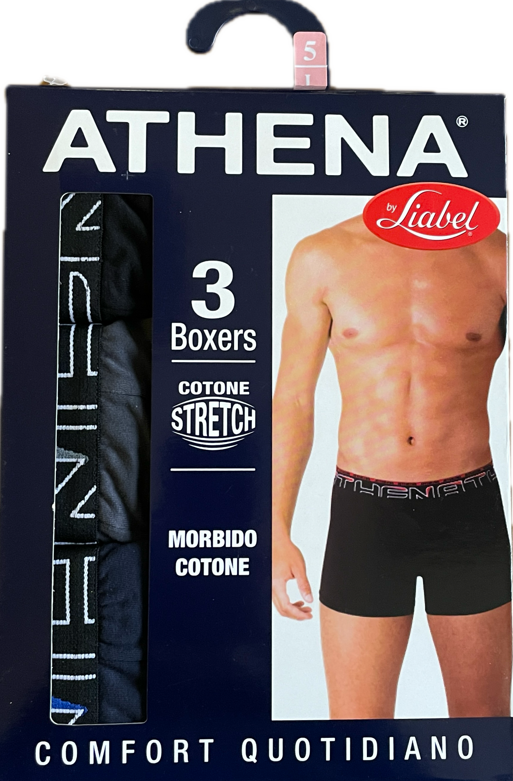 Liabel Confezione 3 boxer uomo assortiti assortiti – Taglia VI