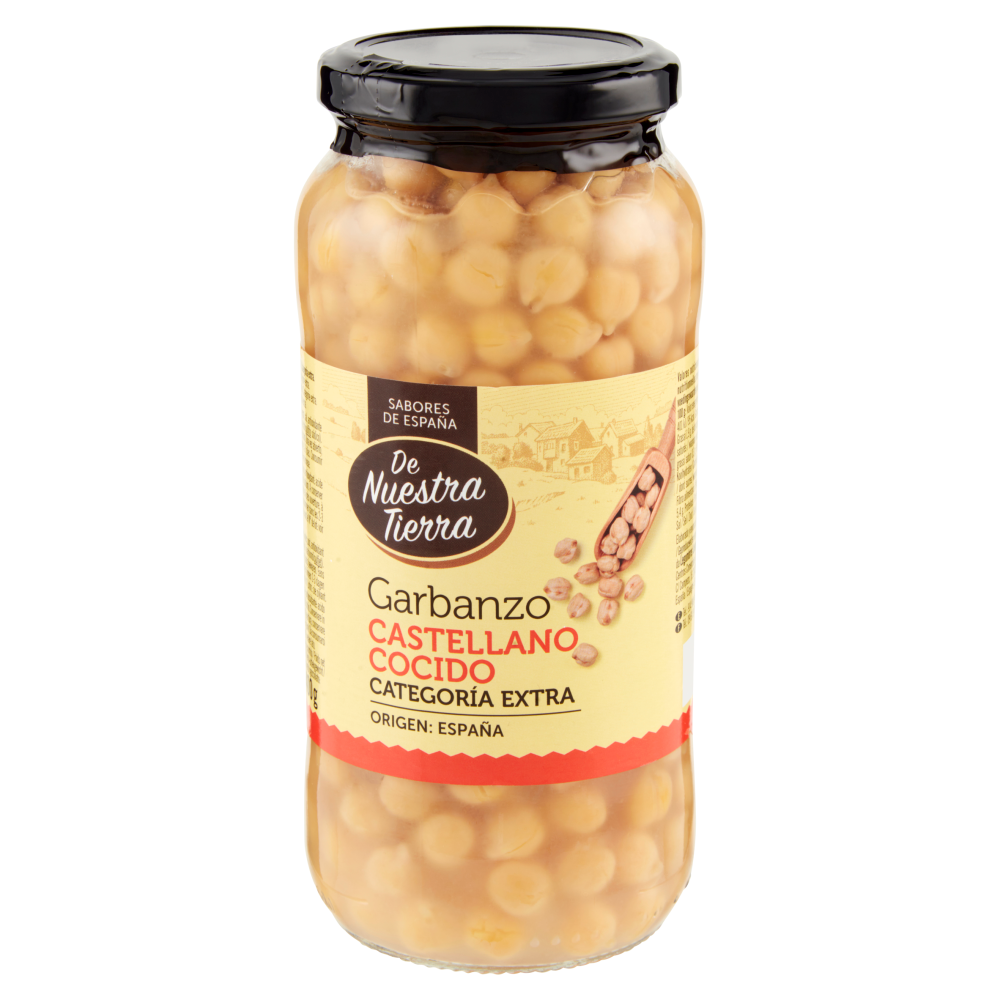 De Nuestra Tierra Garbanzo Castellano Cocido Categoria Extra 570 g