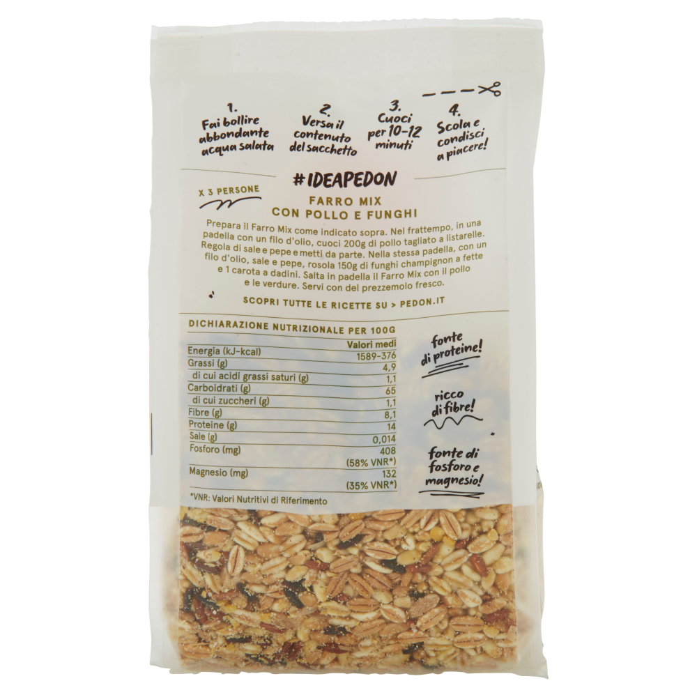 pedon I Salvaminuti Farro Mix con semi di zucca 250 g