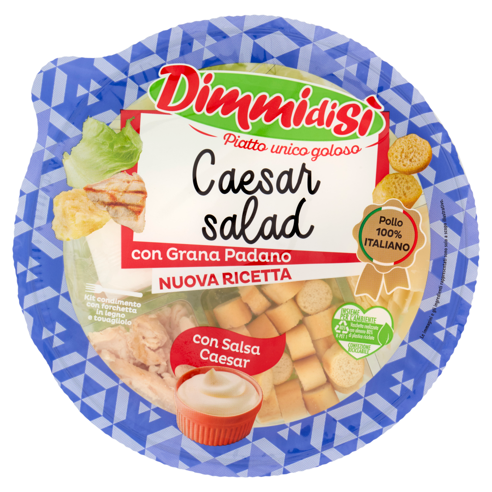 DimmidiSì Piatto unico goloso Cesar Sala con Grana Padano 180 g
