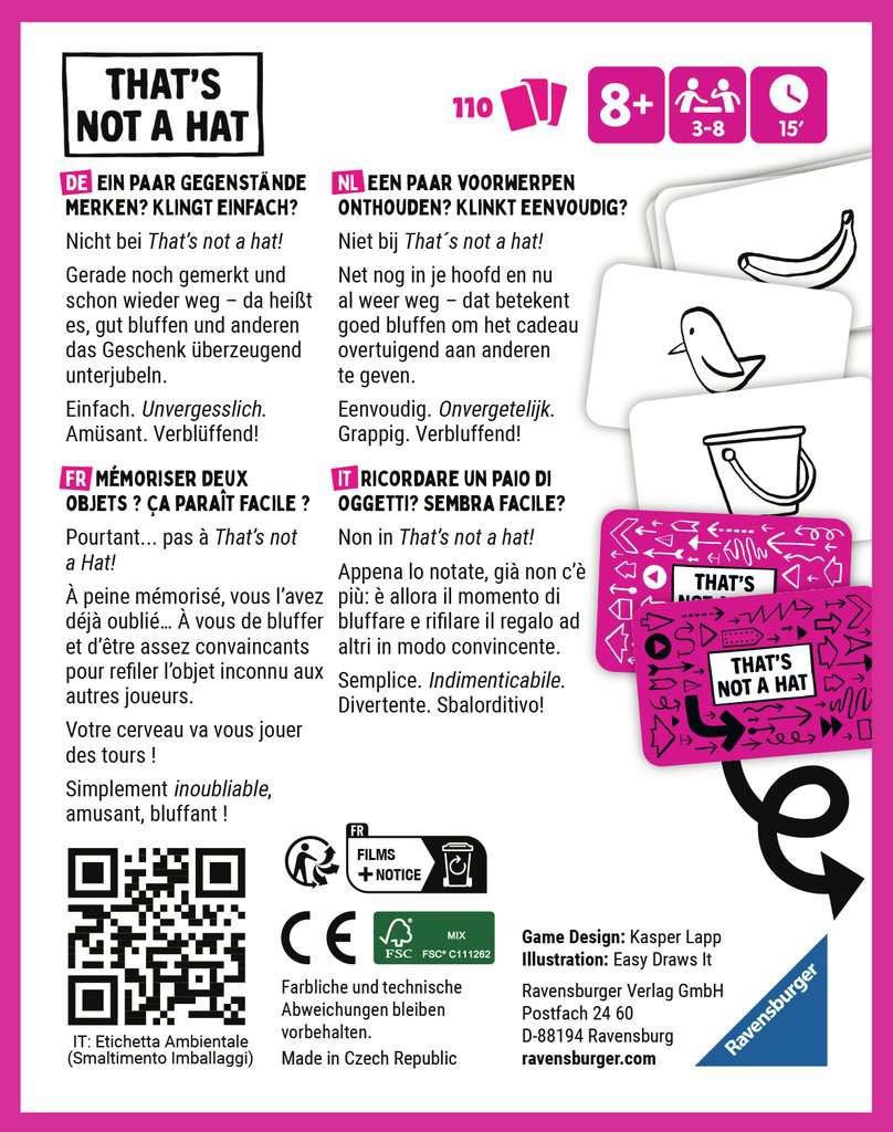 Ravensburger 20954 gioco da tavolo 15 min Carta da gioco Festa