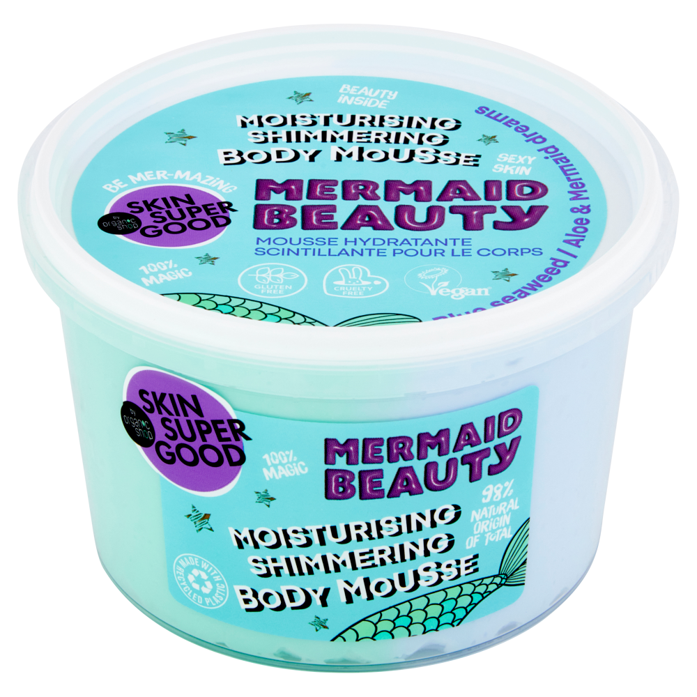 Skin Super Good Moisturising Shimmering Body Mousse Mermaid Beauty 250 ml