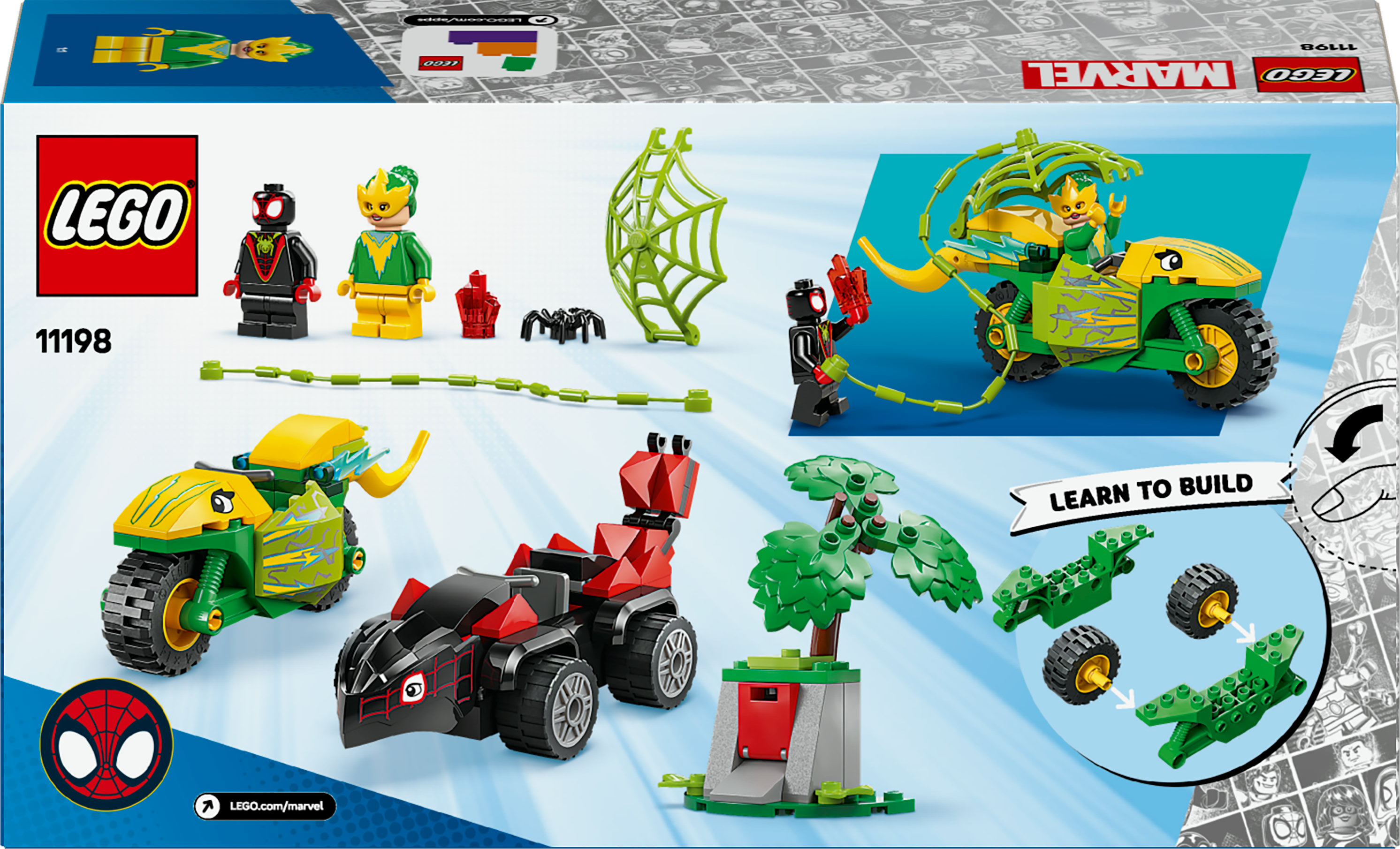 LEGO Inseguimento sui dino-veicoli di Spin ed Electro