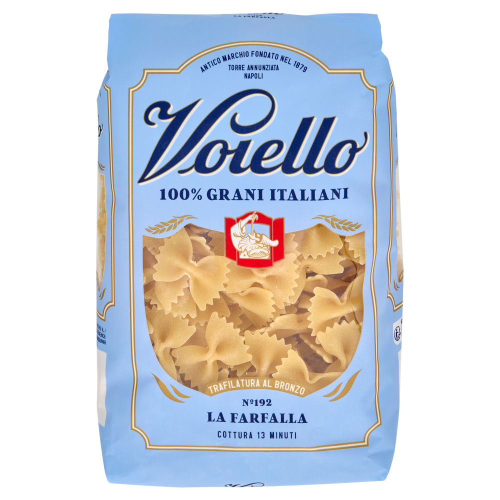 Voiello Pasta La Farfalla N°192 grani 100% italiani Trafilata bronzo 500g