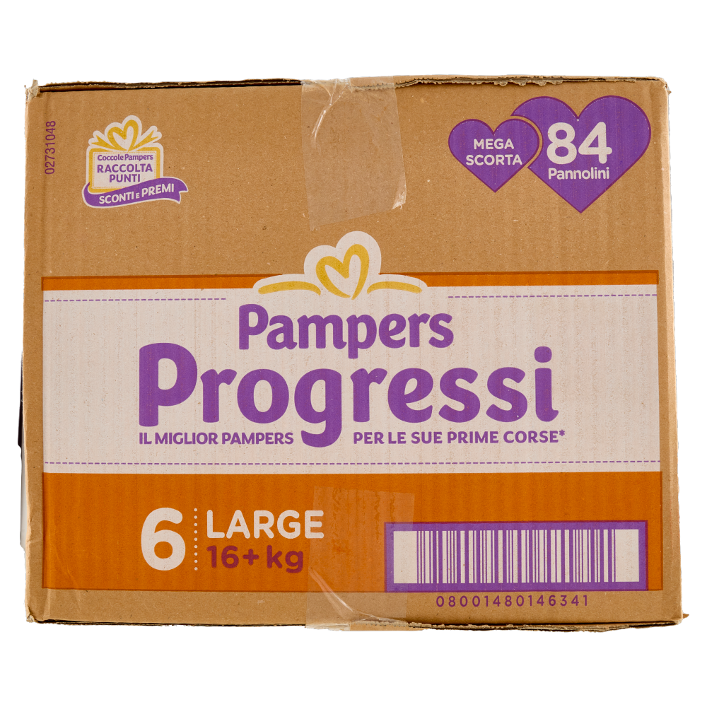 Pampers Progressi Large 84 pz