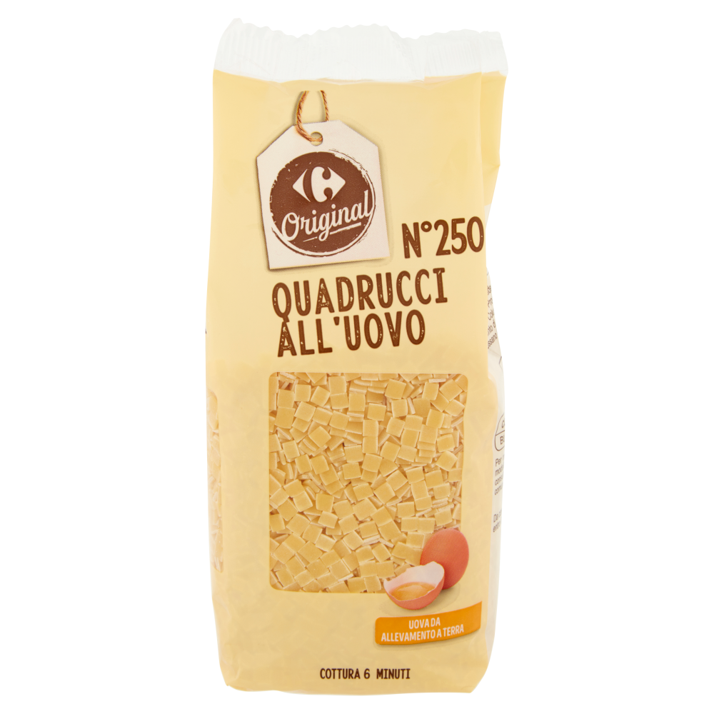Carrefour Original N°250 Quadrucci all'Uovo 250 g