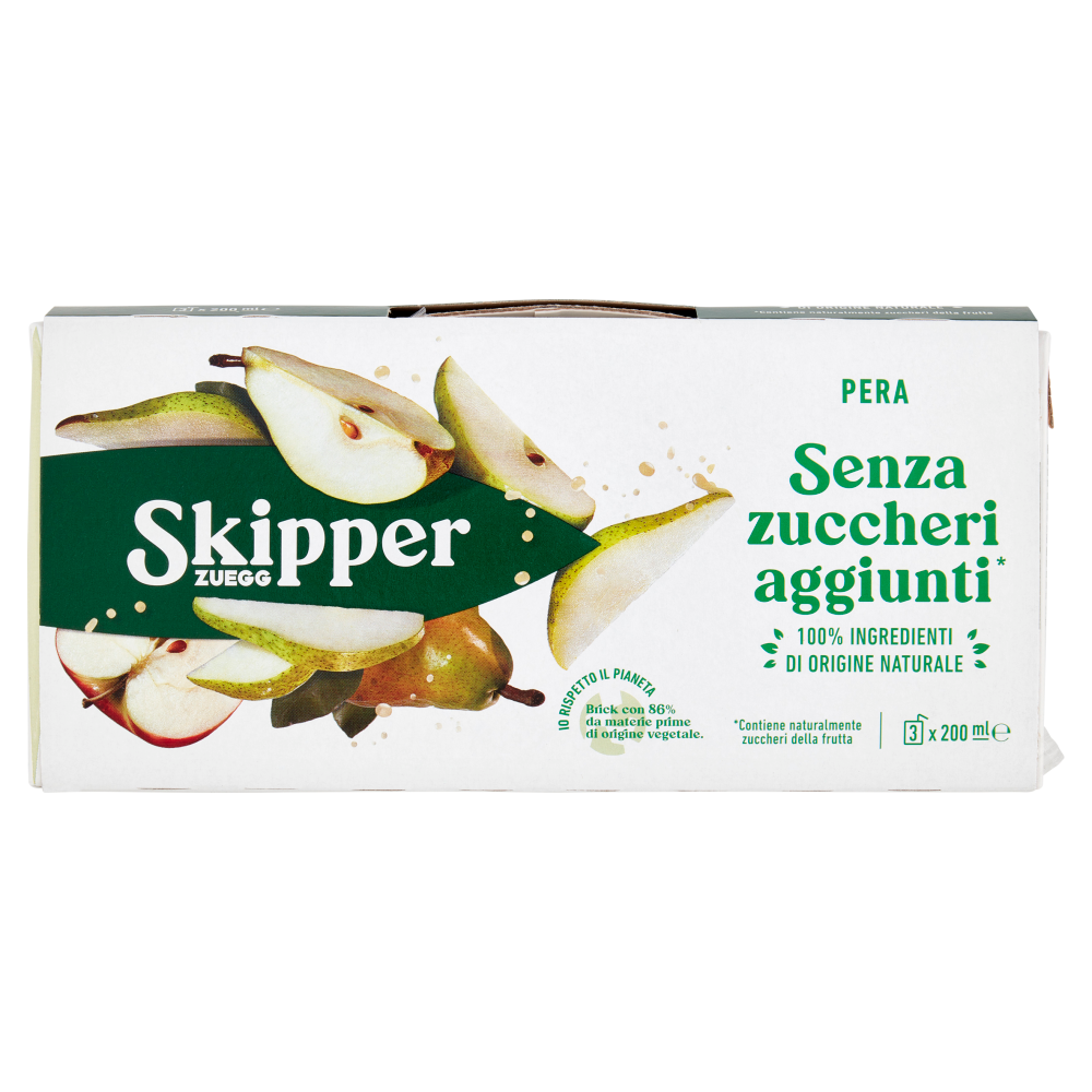 Zuegg Skipper Pera Senza zuccheri aggiunti* 3 x 200 ml