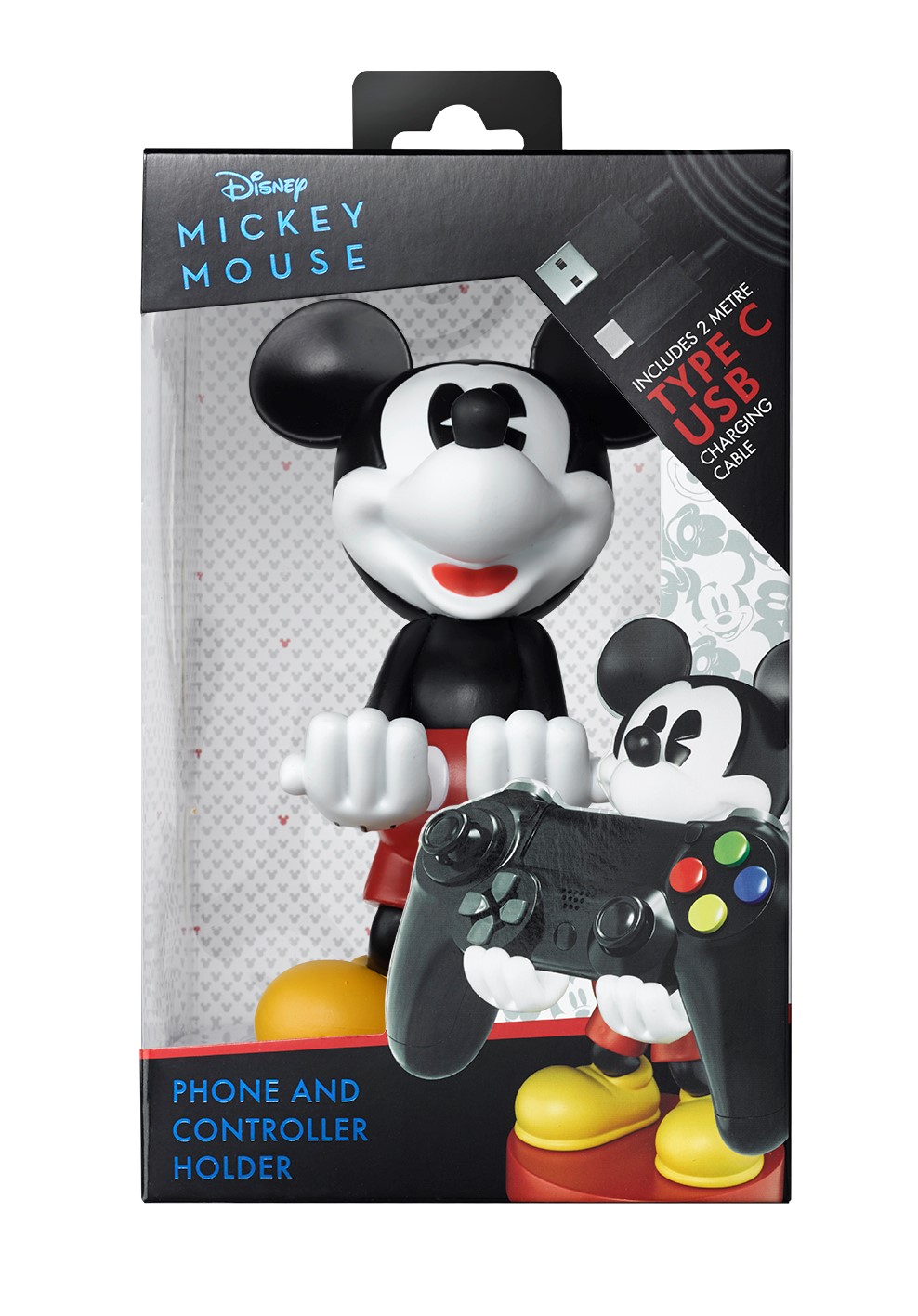 Exquisite Gaming Cable Guys Mickey Mouse Supporto passivo Controller per videogiochi, Telefono cellulare/smartphone Nero, Rosso, Bianco, Giallo